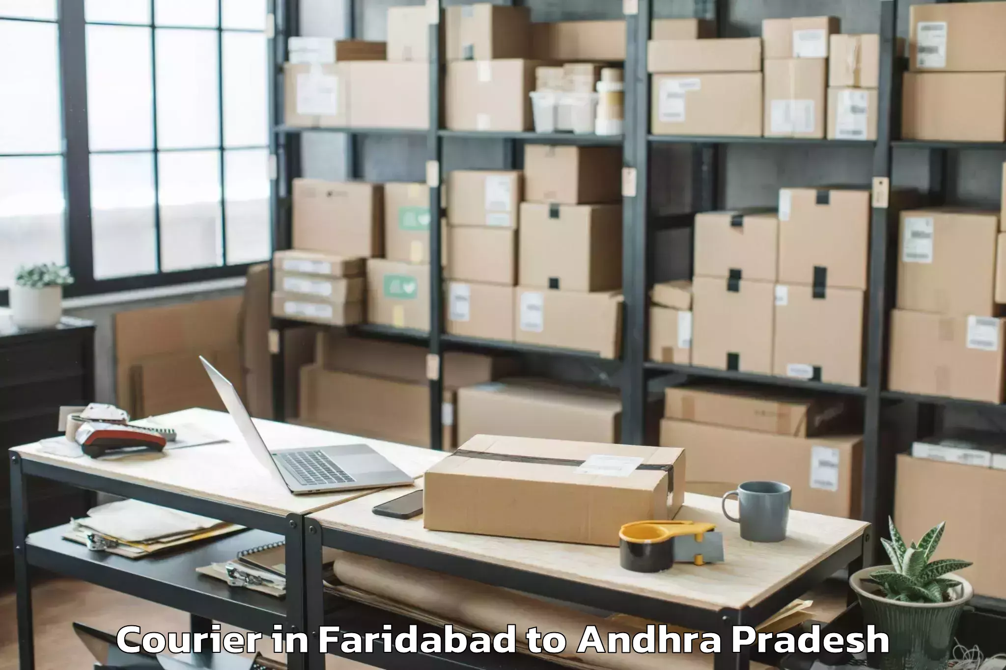 Professional Faridabad to Pedanandipadu Courier